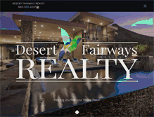 Tablet Screenshot of desertfairwaysrealty.com